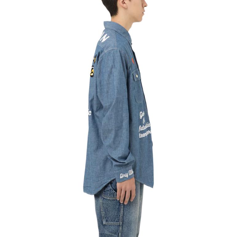 Purchase 휴먼메이드 FW22 레터 래빗 그래픽 긴팔 셔츠. HM24SH001