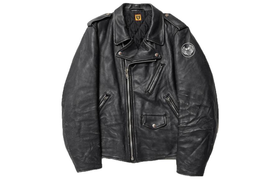 Human Made FW22 Letter Tiger Print Long Sleeve Jacket Unisex Black HM23JK01402