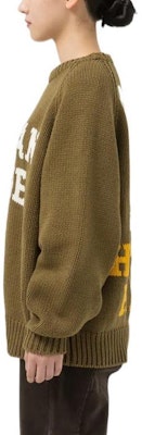 HUMAN MADE FW22 Logo Crewneck Pullover Sweater Unisex Long Sleeve. HM24CS034 3