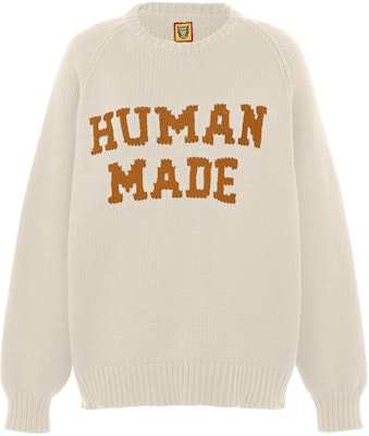 HUMAN MADE FW22 Logo Crewneck Pullover Sweater Unisex Long Sleeve. HM24CS034 4