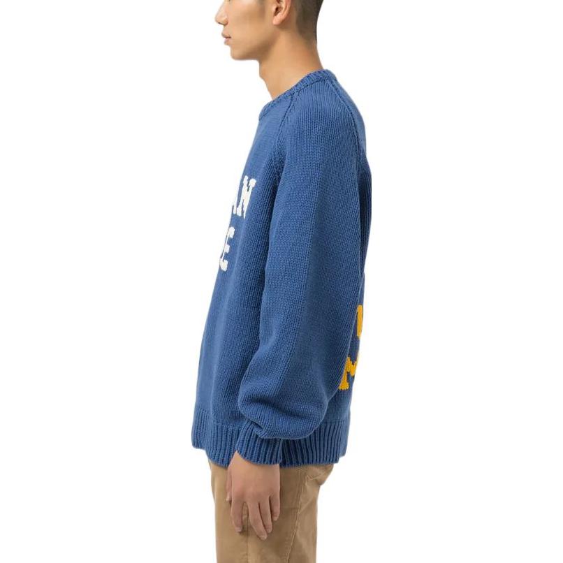 Details for HUMAN MADE FW22 Logo Crewneck Pullover Sweater Unisex Lengan Panjang. HM24CS034