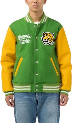 HUMAN MADE FW22 Logo Print Colorblock Single-Breasted Jacket Unisex. HM24JK018 2