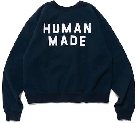 HUMAN MADE FW22 로고 프린트 크루넥 긴팔 유니섹스 스웨트셔츠. HM24CS017 Lookbook HUMAN MADE FW22 로고 프린트 크루넥 긴팔 유니섹스 스웨트셔츠. HM24CS017