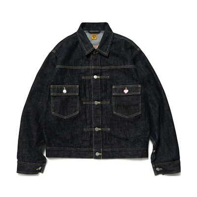 Human Made FW22 Navy Solid Single-Breasted Long-Sleeve Jacket XX23JK005