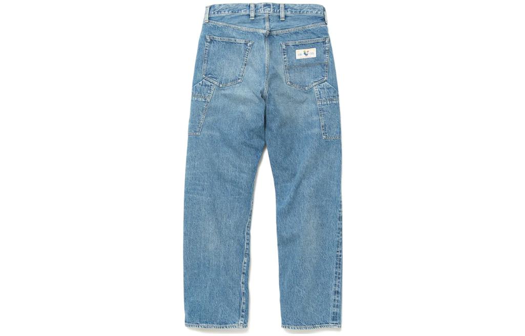 Lookbook HUMAN MADE FW22 男士蓝色直筒牛仔裤 HM24PT004