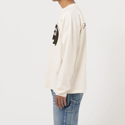 HUMAN MADE FW22 Camiseta Manga Larga Gráfica Oso Polar Color Crema. HM24CS010 Details for HUMAN MADE FW22 Camiseta Manga Larga Gráfica Oso Polar Color Crema. HM24CS010