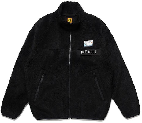 HUMAN MADE FW22 Polar Bear Logo Print Stand Collar Jacket Unisex HM24JK027 Details for HUMAN MADE FW22 Polar Bear Logo Print Stand Collar Jacket Unisex HM24JK027