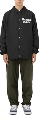 HUMAN MADE FW22 Jaket Coach Beruang Kutub Unisex Lengan Panjang. HM24JK002 3