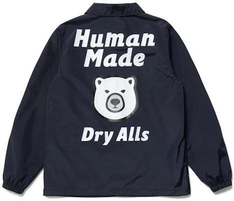 HUMAN MADE FW22 Jaket Coach Beruang Kutub Unisex Lengan Panjang. HM24JK002 Lookbook HUMAN MADE FW22 Jaket Coach Beruang Kutub Unisex Lengan Panjang. HM24JK002