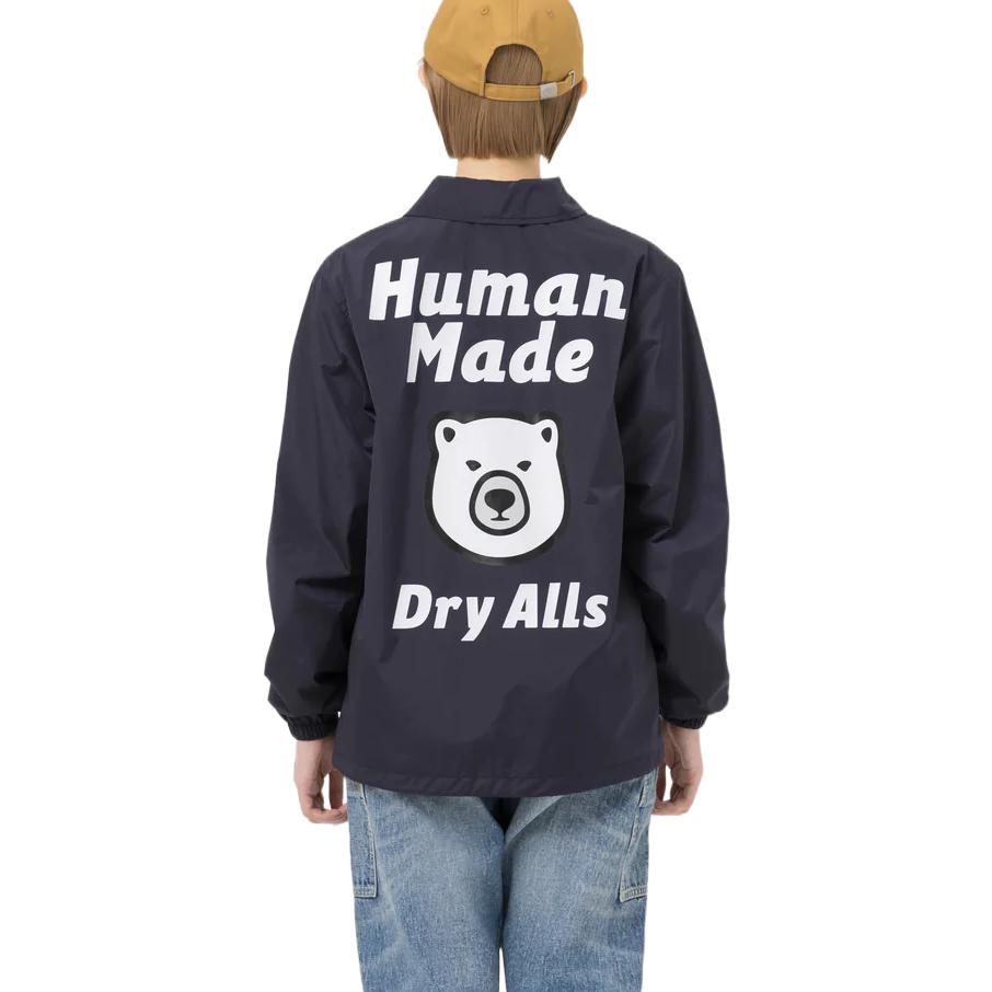 Details for HUMAN MADE FW22 Jaket Coach Beruang Kutub Unisex Lengan Panjang. HM24JK002