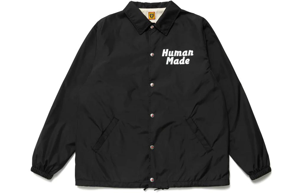 Cheap HUMAN MADE FW22 Jaket Coach Beruang Kutub Unisex Lengan Panjang. HM24JK002