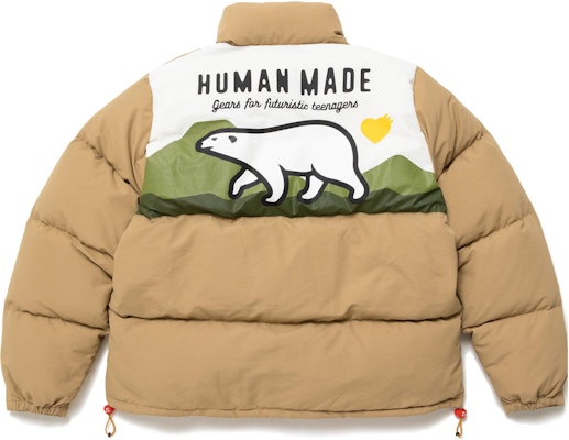 HUMAN MADE FW22 Polar Bear Quilted Down Jacket Unisex Jaket Tebal Unisex HM24JK030 5