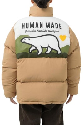 HUMAN MADE FW22 Polar Bear Quilted Down Jacket Unisex Jaket Tebal Unisex HM24JK030 9