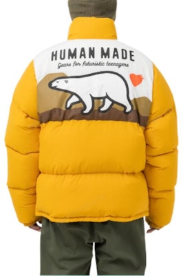 HUMAN MADE FW22 Polar Bear Quilted Down Jacket Unisex Jaket Tebal Unisex HM24JK030 Sizing HUMAN MADE FW22 Polar Bear Quilted Down Jacket Unisex Jaket Tebal Unisex HM24JK030