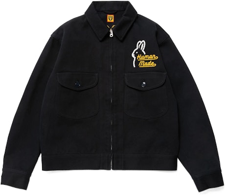 HUMAN MADE FW22 Jaket Zip Kolar Sulaman Arnab Unisex Edisi Tahun Baru HM24JK008 Order HUMAN MADE FW22 Jaket Zip Kolar Sulaman Arnab Unisex Edisi Tahun Baru HM24JK008