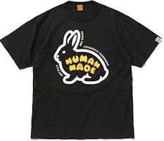 HUMAN MADE FW22 Rabbit Graphic Logo Print Casual Unisex T-Shirt. HM24TE014 HUMAN MADE FW22 Rabbit Graphic Logo Print Casual Unisex T-Shirt. HM24TE014