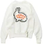 Order Human Made FW22 Rabbit Logo Crewneck Sweater Putih Pullover HM24CS020