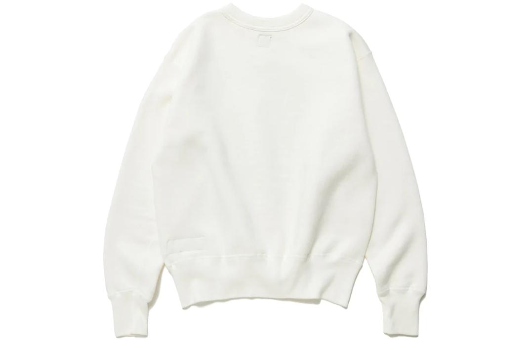 Lookbook 휴먼메이드 FW22 래빗 로고 화이트 크루넥 스웨트셔츠 풀오버 HM24CS020