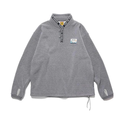Human Made FW22 Solid Color Logo Collar Pullover Sweatshirt Unisex HM24CS031