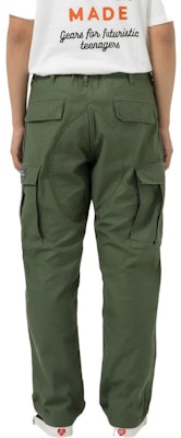 Pantalones Casuales Unisex HUMAN MADE FW22 Ajuste Suelto Color Sólido. HM24PT003 2