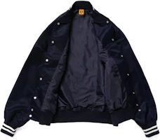 Purchase HUMAN MADE FW22条纹心形徽标长袖棒球夹克 男女通用 HM24JK003