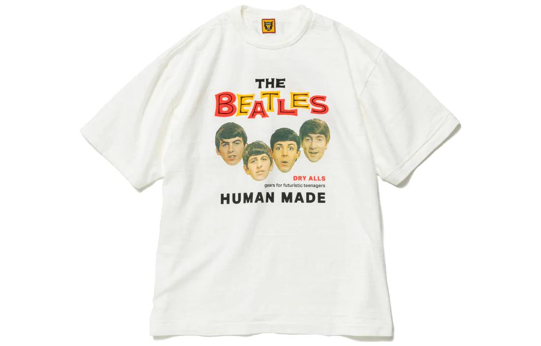 HUMAN MADE FW22 The Beatles Graphic T-Shirt Crewneck Unisex White HM24TE009