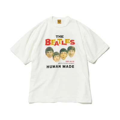 HUMAN MADE FW22 The Beatles Graphic T-Shirt Crewneck Unisex White HM24TE009