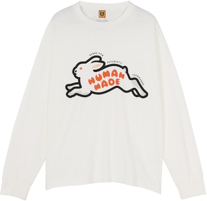 Camiseta Manga Larga HUMAN MADE FW22 Estampado Conejo Textura Irregular Hombre. HM24CS007 Order Camiseta Manga Larga HUMAN MADE FW22 Estampado Conejo Textura Irregular Hombre. HM24CS007
