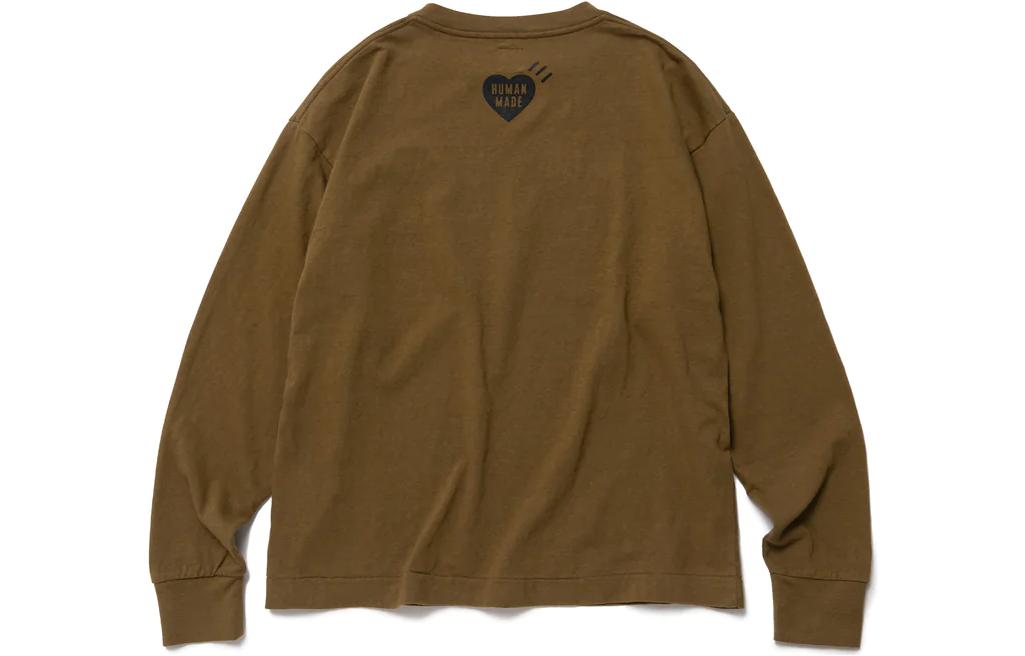 Cheap HUMAN MADE FW22 Jersey Hombre Estampado Tigre Textura Irregular Manga Larga HM24CS006