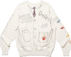 HUMAN MADE FW23 Collegiate Print Crewneck Sweatshirt Unisex - White HM26CS024 HUMAN MADE FW23 Collegiate Print Crewneck Sweatshirt Unisex - White HM26CS024