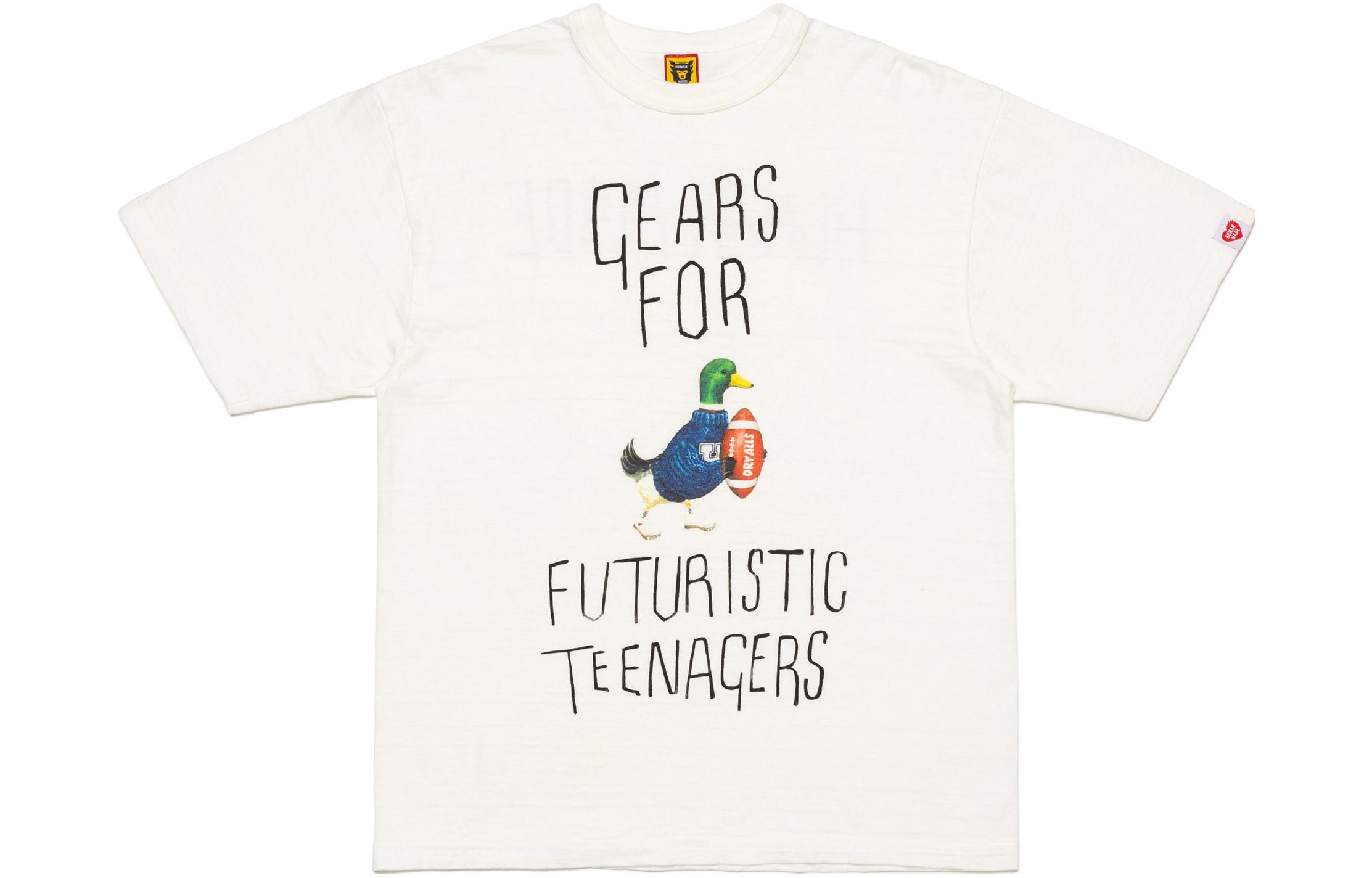 Shop HUMAN MADE FW23 Collegiate Style Duck Graphic T-Shirt Unisex. HM26TE002