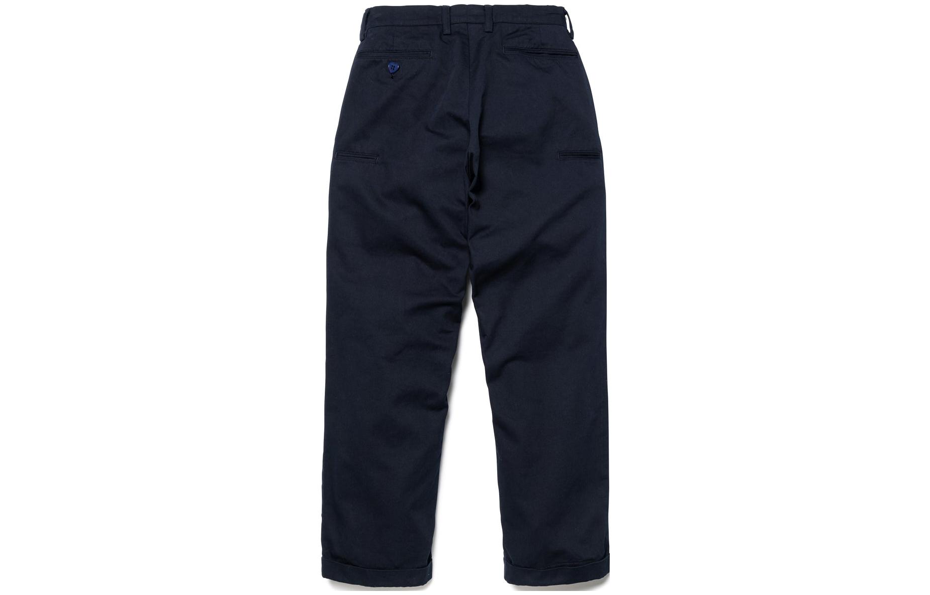 Lookbook HUMAN MADE FW23 Collegiate Twill Pants with Heart Logo Embroidery Unisex. HM26PT004