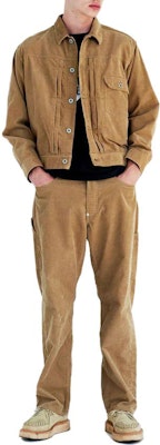 HUMAN MADE FW23灯芯绒工装夹克腊肠狗刺绣男女同款浅棕色 HM26JK005 Shop HUMAN MADE FW23灯芯绒工装夹克腊肠狗刺绣男女同款浅棕色 HM26JK005