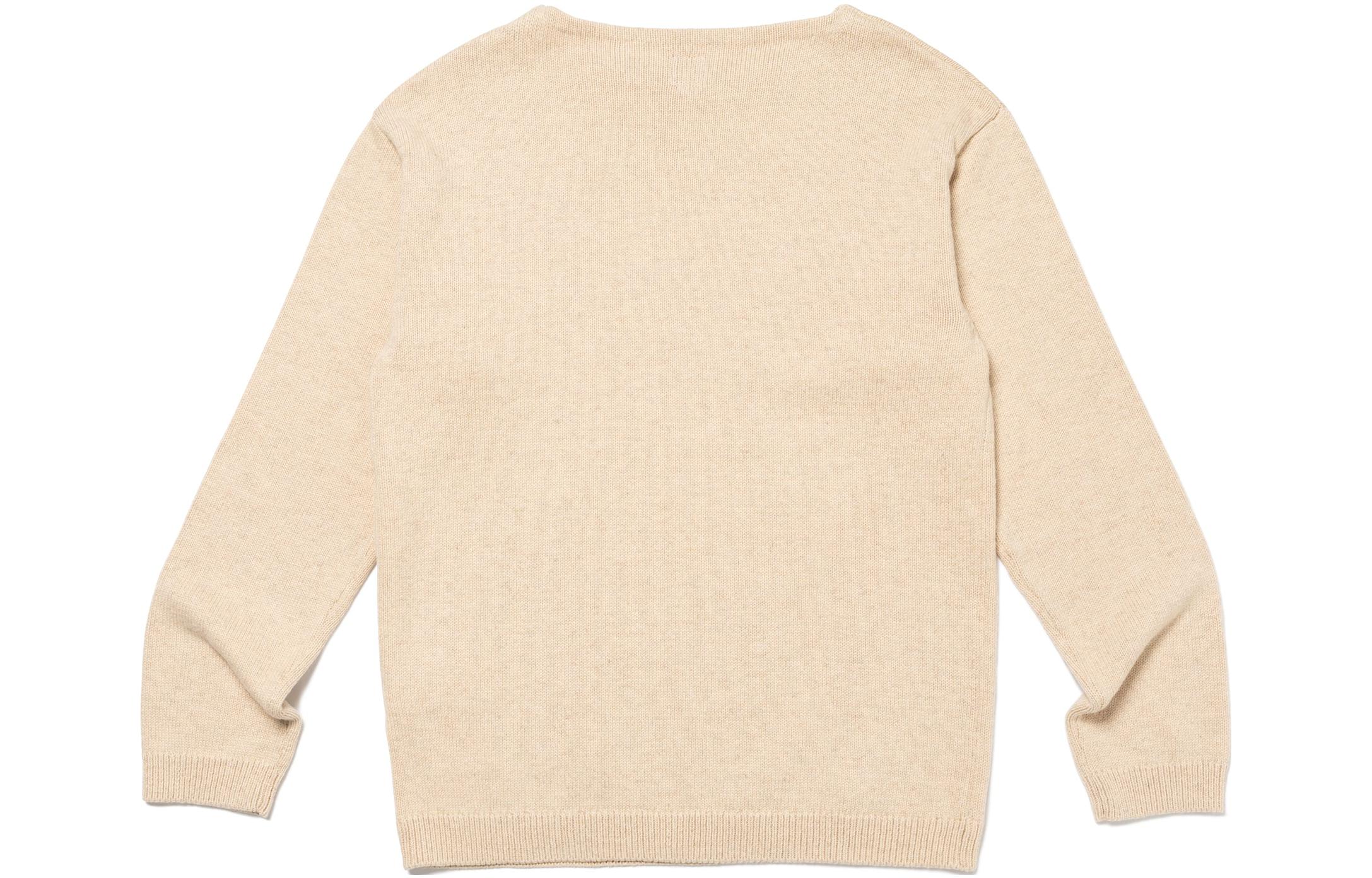 Lookbook HUMAN MADE FW23棉质心形印花针织毛衣男女同款工装风。 HM26CS030