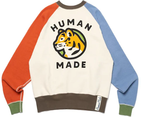 Human Made FW23 Baju Sweatshirt Logo Harimau Blok Warna Putih HM26CS022 Buy Human Made FW23 Baju Sweatshirt Logo Harimau Blok Warna Putih HM26CS022