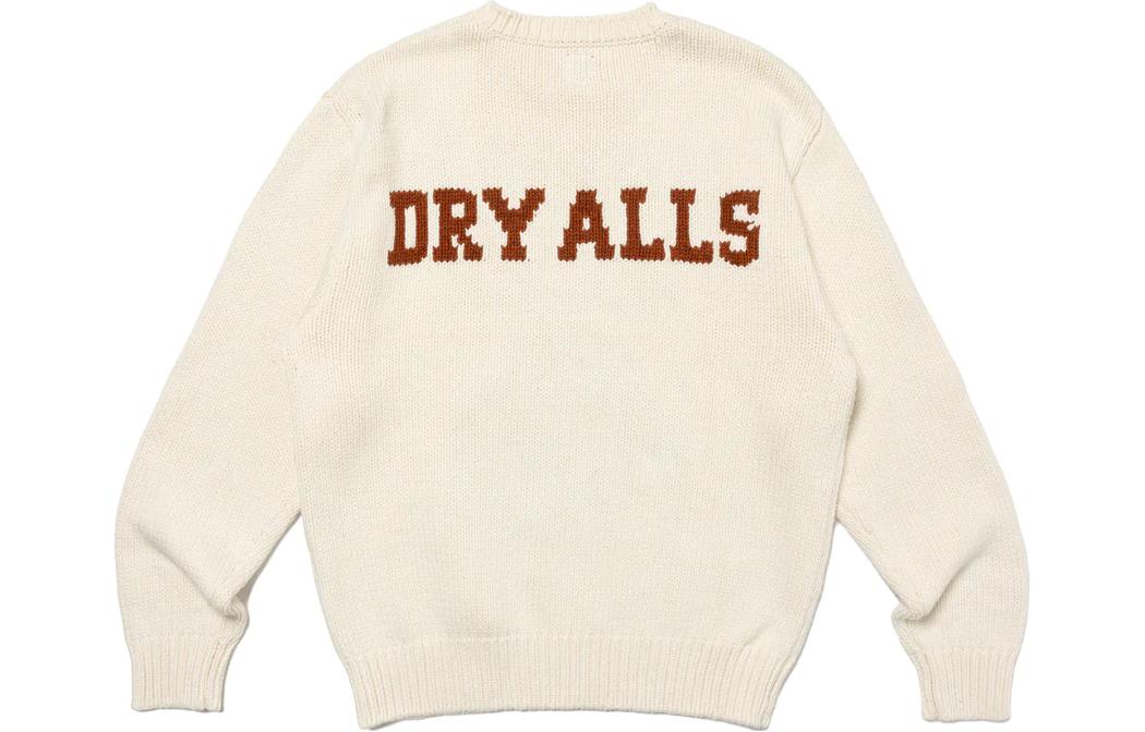 Lookbook Suéter de Punto Unisex HUMAN MADE FW23 con Gráfico de Perro Salchicha. HM26CS038