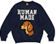Shop HUMAN MADE FW23 Baju Knit Unisex Corak Anjing Dachshund. HM26CS038