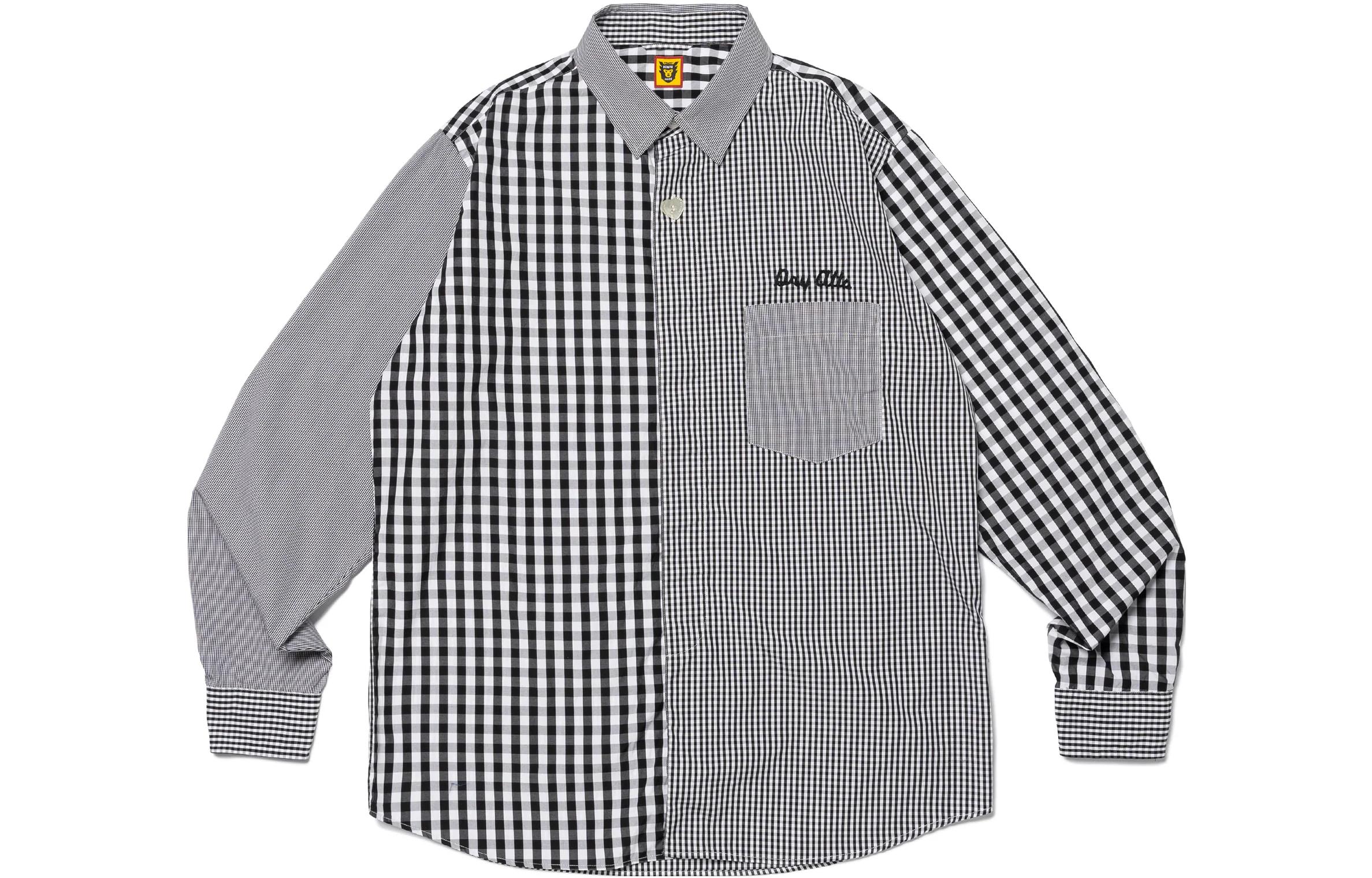 HUMAN MADE FW23 Dachshund Plaid Long Sleeve Shirt Unisex Black HM26SH004