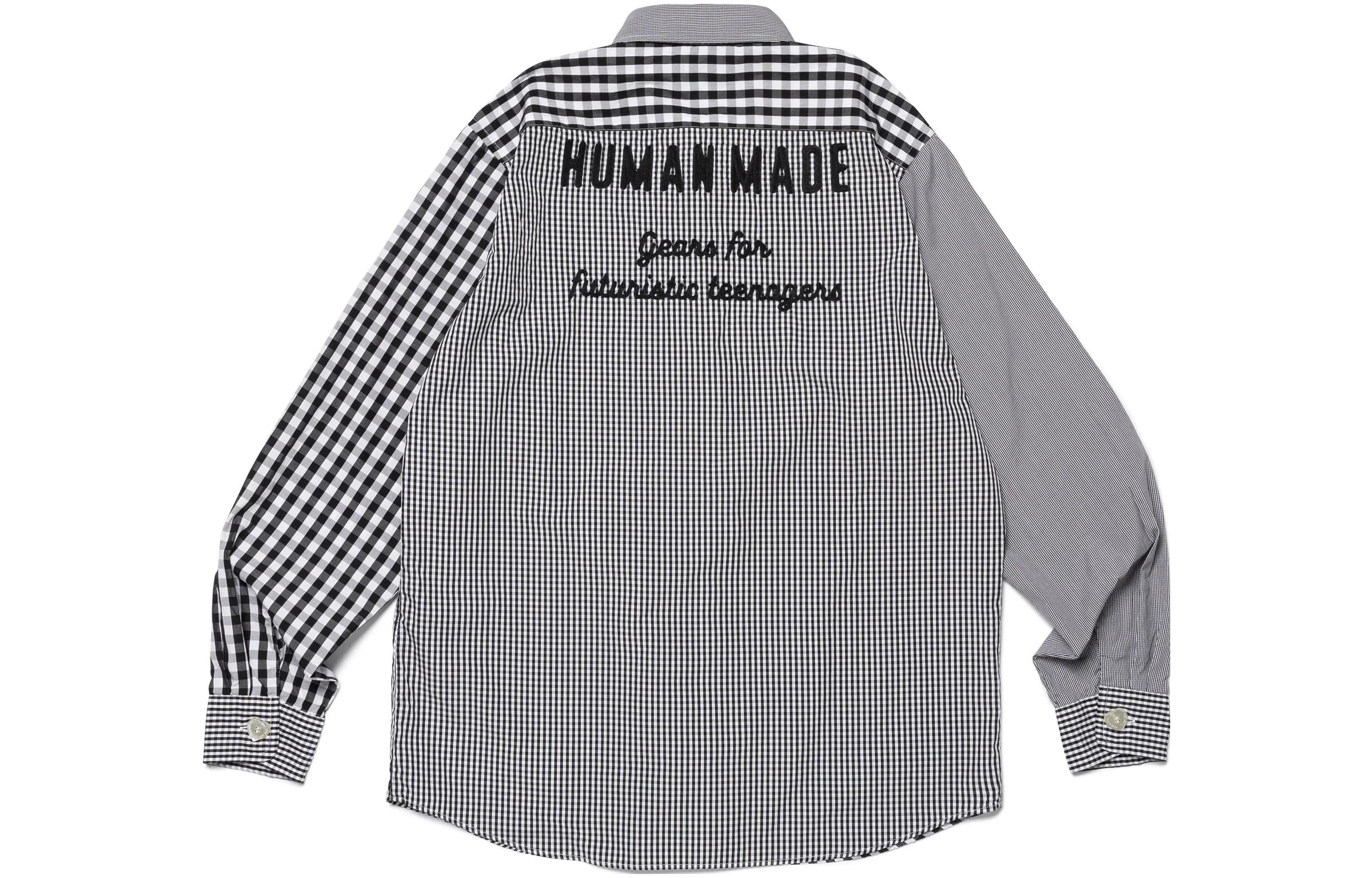 Lookbook HUMAN MADE FW23 Dachshund Plaid Long Sleeve Shirt Unisex Black HM26SH004
