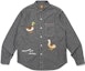 Shop HUMAN MADE FW23 Embroidered Unisex Long Sleeve Work Shirt HM26SH005