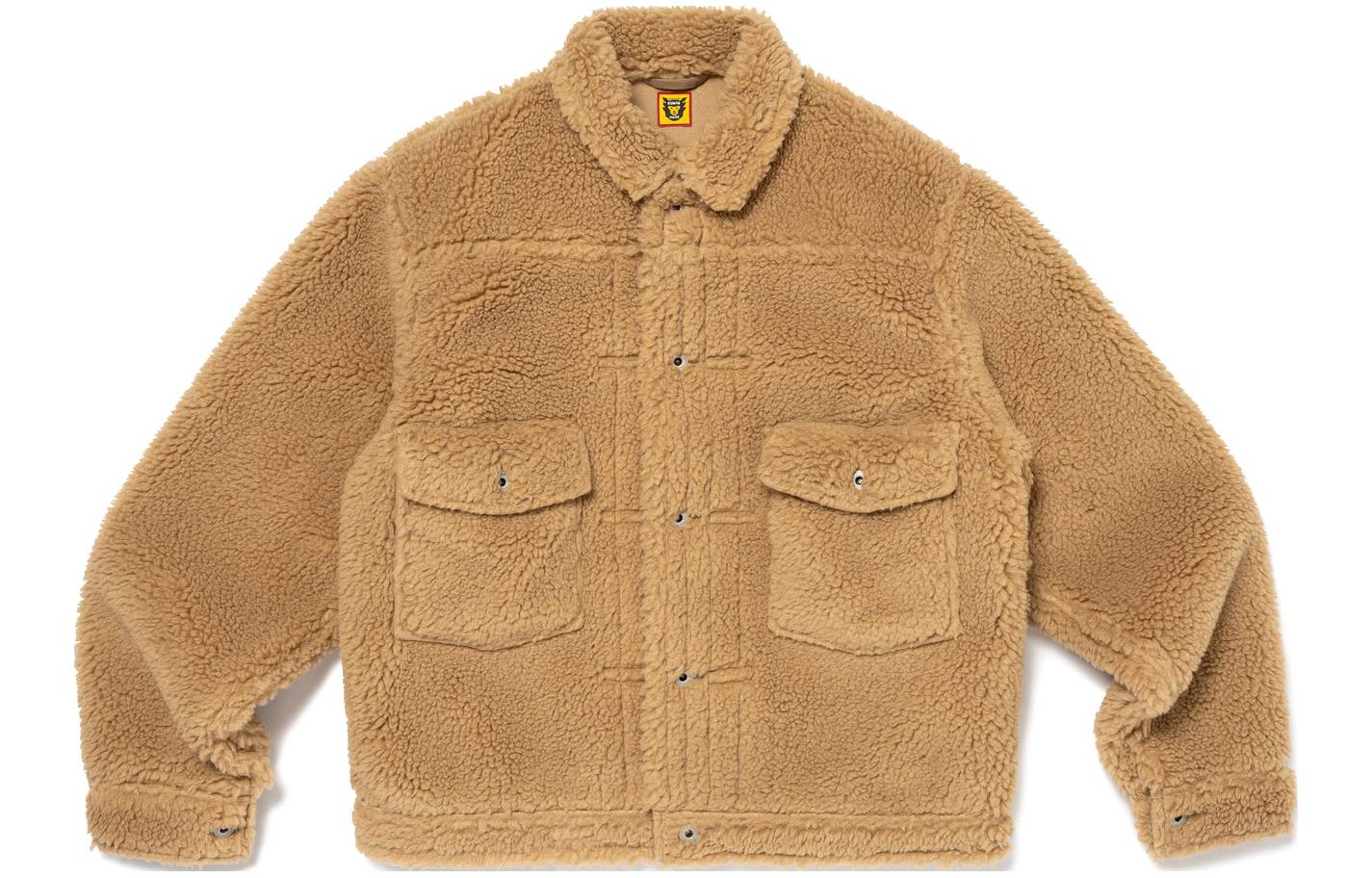 Order HUMAN MADE FW23 Jaket Fleece Logo Bordir Hati Unisex. HM26JK034