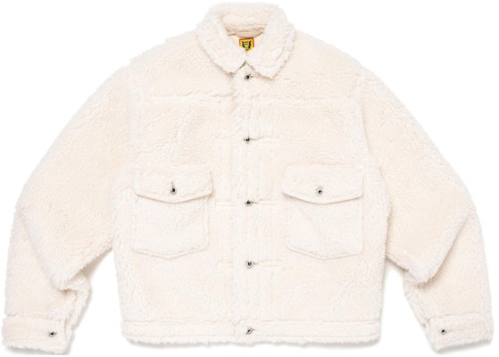 HUMAN MADE FW23 Jaket Fleece Logo Bordir Hati Unisex. HM26JK034 Shop HUMAN MADE FW23 Jaket Fleece Logo Bordir Hati Unisex. HM26JK034