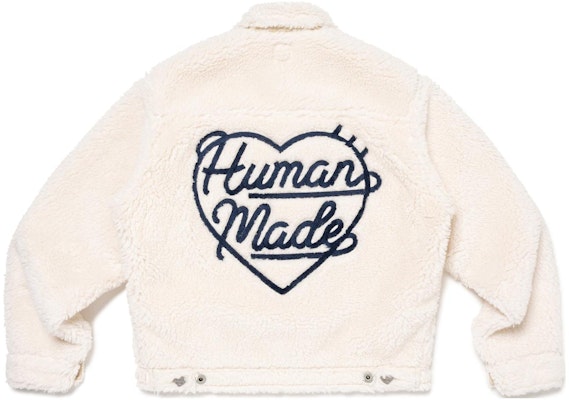 HUMAN MADE FW23 Jaket Fleece Logo Bordir Hati Unisex. HM26JK034 Purchase HUMAN MADE FW23 Jaket Fleece Logo Bordir Hati Unisex. HM26JK034