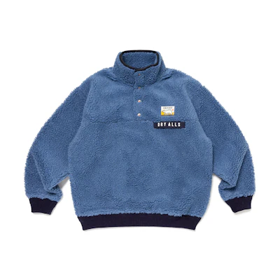HUMAN MADE FW23 Fleece Sweatshirt with Embroidered Logo and Heart Design Unisex HM26JK036
