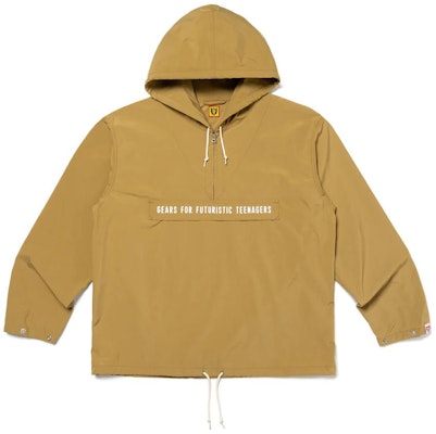 HUMAN MADE FW23 Jaket Hoodie Anorak Half-Zip Logo Unisex. HM26JK017 Order HUMAN MADE FW23 Jaket Hoodie Anorak Half-Zip Logo Unisex. HM26JK017