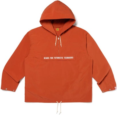 HUMAN MADE FW23 Jaket Hoodie Anorak Half-Zip Logo Unisex. HM26JK017 Details for HUMAN MADE FW23 Jaket Hoodie Anorak Half-Zip Logo Unisex. HM26JK017