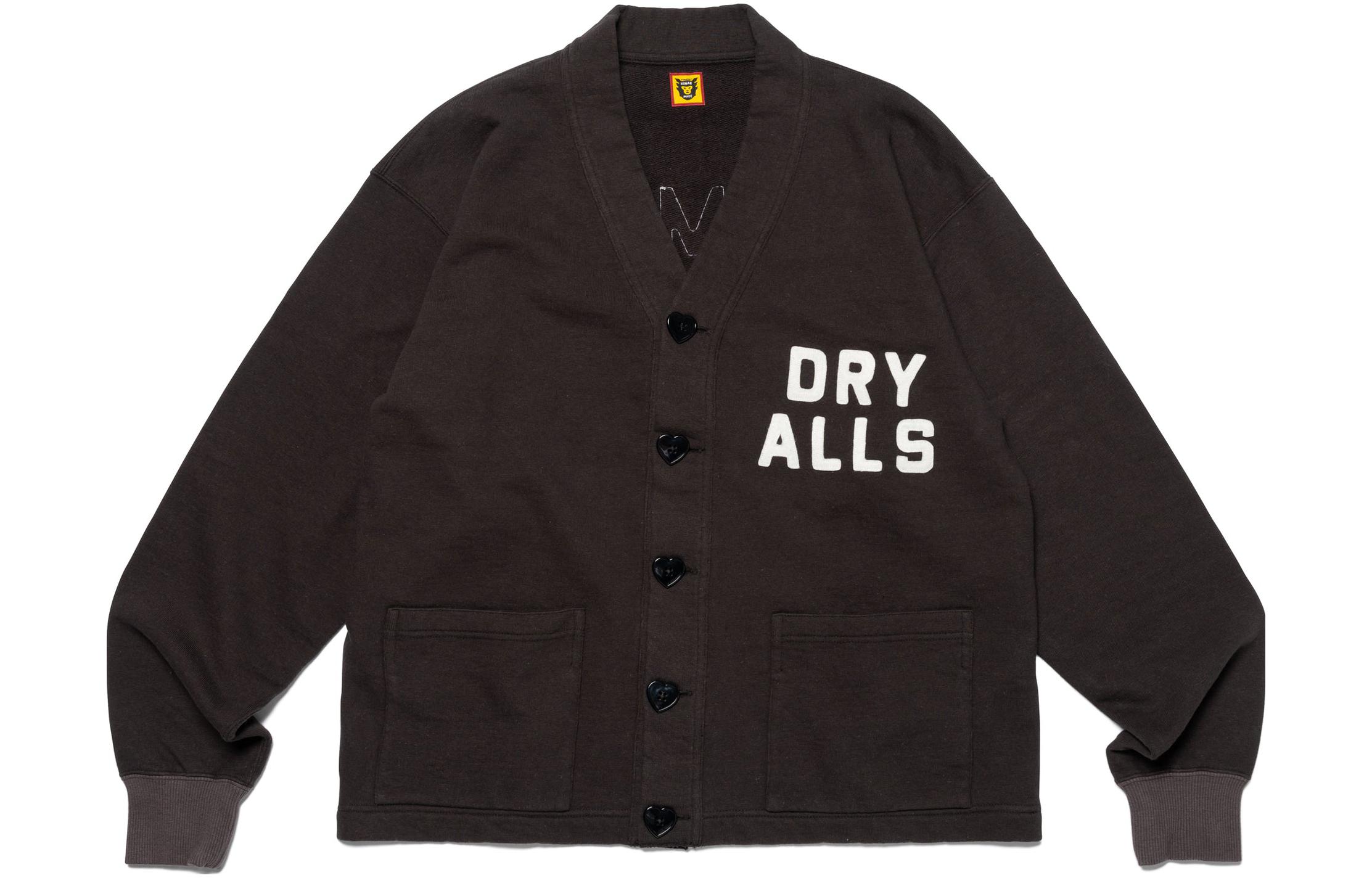 Order HUMAN MADE FW23 Heart Button Knit Cardigan Unisex with Logo Design HM26CS029