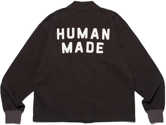 HUMAN MADE FW23 Heart Button Knit Cardigan Unisex with Logo Design HM26CS029 Lookbook HUMAN MADE FW23 Heart Button Knit Cardigan Unisex with Logo Design HM26CS029