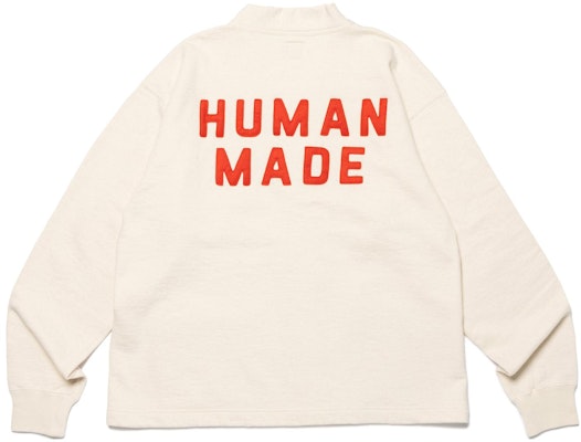 HUMAN MADE FW23 Heart Button Knit Cardigan Unisex with Logo Design HM26CS029 Sizing HUMAN MADE FW23 Heart Button Knit Cardigan Unisex with Logo Design HM26CS029
