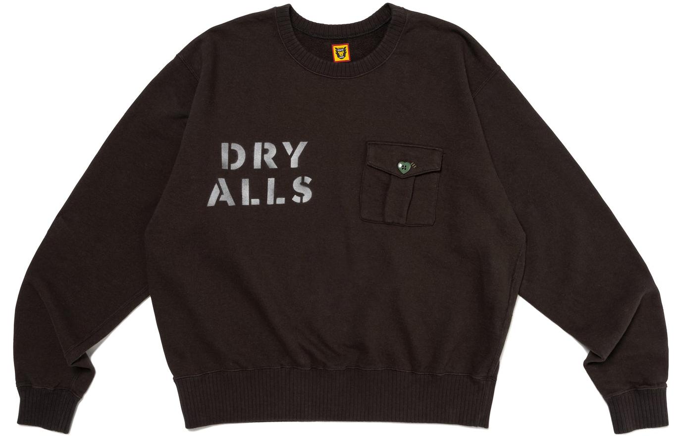 Details for 휴먼메이드 FW23 하트 버튼 포켓 크루넥 맨투맨 유니섹스. HM26CS028